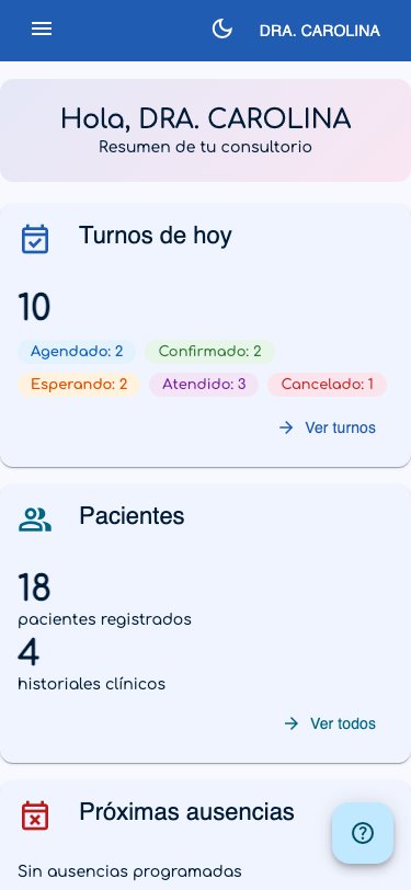 Dashboard en celular